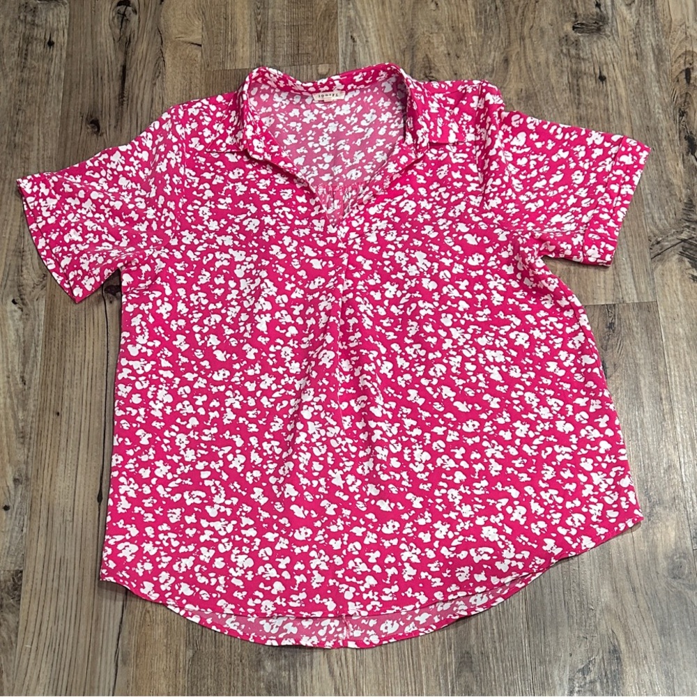 Jodifl Pink & White Women's Top